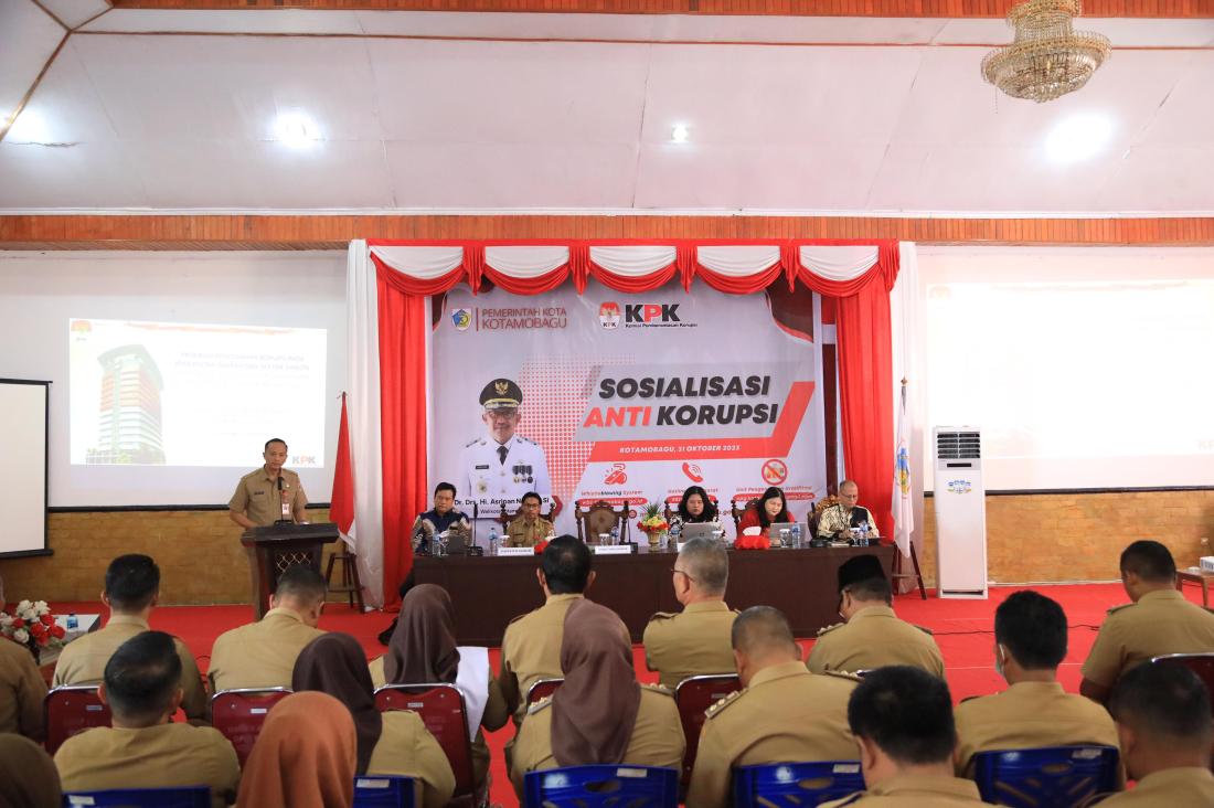 KPK RI Bersama Pemkot Kotamobagu Gelar Sosialisasi Anti Korupsi