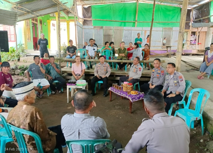 Kapolsek Modayag Serap Aspirasi Masyarakat di Modayag III